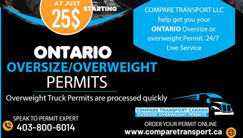 ontario oversize permit requirements.